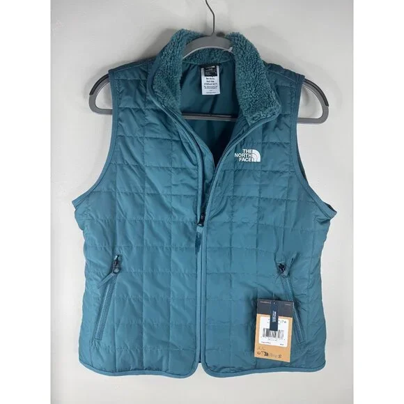 The North Face Junction Insulated Puffer Vest Water Repellent Teal NWT Size M - Picture 3 of 5